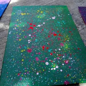 Hand-made acrylic painting